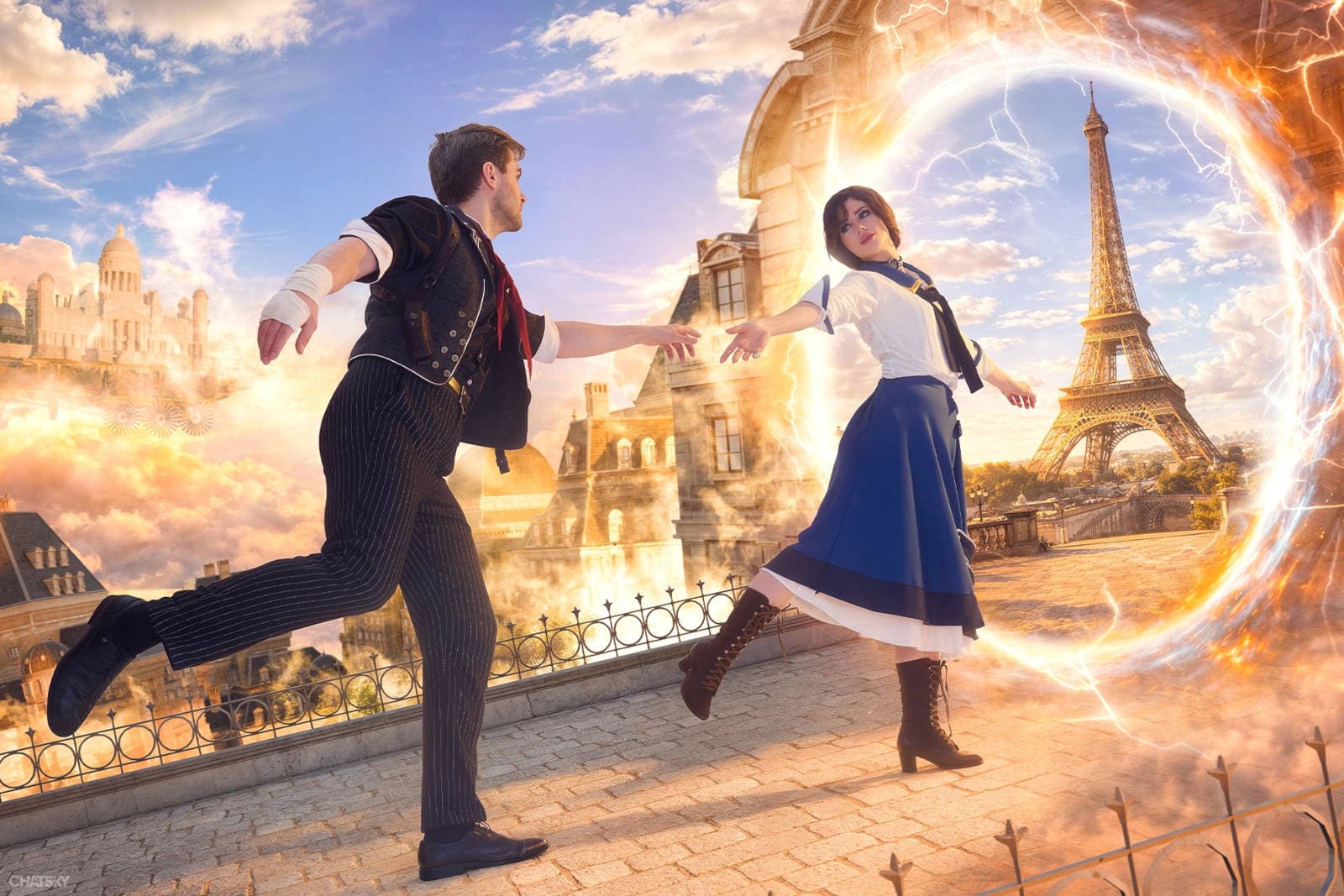 BioShock Infinite Cosplay: Elizabeth and Booker DeWitt Return to Columbia
